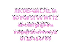 Boodle Bat- Cute Halloween Color Font Product Image 8