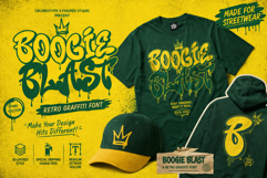 Boogie Blast | 3D Groovy Retro Graffiti Font Product Image 3
