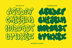 Boogie Blast | 3D Groovy Retro Graffiti Font Product Image 7