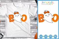 Boo Girl Ghost Halloween svg Product Image 1