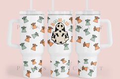 boohaw halloween 40oz quencher tumbler sublimation full wrap high resolution transparant background