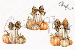 Fall Boojie Ghost Clipart | Halloween PNG Product Image 3