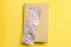 printable bookmark sublimation - marble glitter Product Image 1