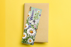printable bookmark sublimation flowers Product Image 1