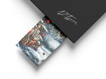 Vintage Christmas bookmark design - Watercolor Bookmark PNG Product Image 2