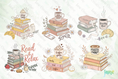 Book and Coffee Sublimation Clipart Product Image 2