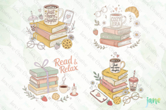Book and Coffee Sublimation Clipart Product Image 3