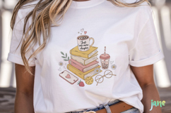 Book and Coffee Sublimation Clipart Product Image 5