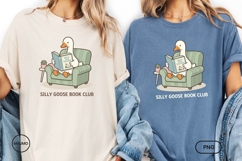 Cozy Reading Goose Book Club PNG Product Image 2