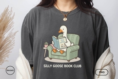 Cozy Reading Goose Book Club PNG Product Image 4