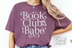 Book Club Babe SVG - Book Lover - Book Humor - Booktrovert Product Image 1