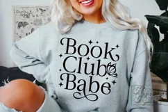 Book Club Babe SVG - Book Lover - Book Humor - Booktrovert Product Image 3