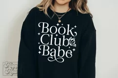 Book Club Babe SVG - Book Lover - Book Humor - Booktrovert Product Image 4
