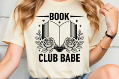 Book Club Babe SVG, Book Lover SVG, Reading SVG Product Image 2