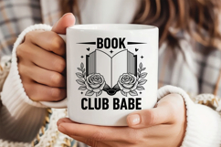 Book Club Babe SVG, Book Lover SVG, Reading SVG Product Image 3