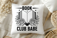 Book Club Babe SVG, Book Lover SVG, Reading SVG Product Image 5