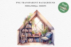 Book Corner Clipart Artist Workspace PNG Scrapbooking Art boho cozy interior table desk Transparent art workshop designs sublimation kids printable digital  watercolor cozy book Corner Clipart, Artist Workspace PNG,  jpeg boho interior table, work desk