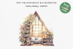 Book Corner Clipart Artist Workspace PNG Scrapbooking Art boho cozy interior table desk Transparent art workshop designs sublimation kids printable digital  watercolor cozy book Corner Clipart, Artist Workspace PNG,  jpeg boho interior table, work desk
