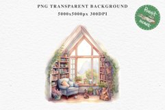 Book Corner Clipart Artist Workspace PNG Scrapbooking Art boho cozy interior table desk Transparent art workshop designs sublimation kids printable digital  watercolor cozy book Corner Clipart, Artist Workspace PNG,  jpeg boho interior table, work desk