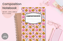 Composition Book Cover School Theme Teacher KDP Notebook Product Image 1