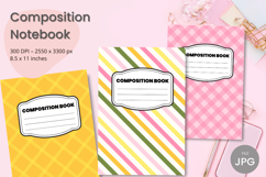 Composition Book Cover School Theme Teacher KDP Notebook Product Image 1