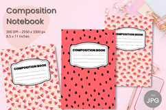 Composition Book Cover School Theme Teacher KDP Notebook Product Image 1