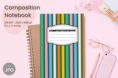 Composition Book Cover School Theme Teacher KDP Notebook Product Image 1