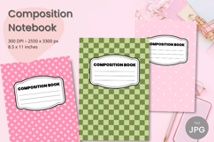 Composition Book Cover School Theme Teacher KDP Notebook Product Image 1