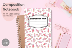 Composition Book Cover School Theme Teacher KDP Notebook Product Image 1