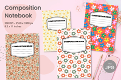 Composition Book Cover School Theme Teacher KDP Notebook Product Image 1