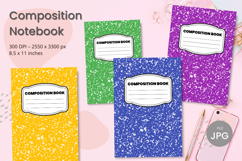 Composition Book Cover School Theme Teacher KDP Notebook Product Image 1
