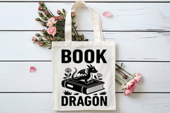 Book Dragon SVG, Book Lover SVG, Reading SVG Product Image 4
