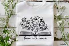 Book With Flower Svg Floral Book Svg, Reading Svg, Book Svg. Product Image 3