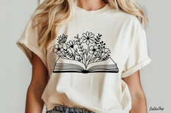 Book With Flower Svg Floral Book Svg, Reading Svg, Book Svg. Product Image 6