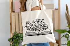 Book With Flower Svg Floral Book Svg, Reading Svg, Book Svg. Product Image 5