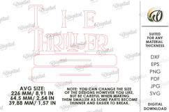 3D Book Genre Stand Laser Cut. Thriller SVG Product Image 2