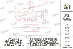3D Book Genre Stand Laser Cut. Sci-Fi SVG Product Image 2