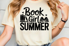 Book Girl Summer SVG, Book Lover SVG, Reading SVG Product Image 2
