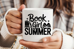 Book Girl Summer SVG, Book Lover SVG, Reading SVG Product Image 3