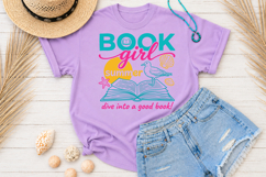 Book Girl Summer PNG, Summer Book Lover Sublimation Product Image 2