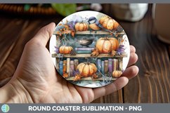 GorgeousBook Halloween Round Coaster design.