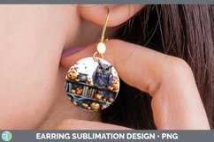 GorgeousBook Halloween Round Earrings design.