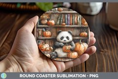 GorgeousBook Halloween Round Coaster design.