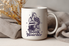 Book Hoarder SVG PNG, Dragon Bookish Romantasy Trendy Design Product Image 3