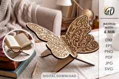 Book Holders Bundle Laser Cut. Book Stand SVG Product Image 3