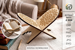 Book Holders Bundle Laser Cut. Book Stand SVG Product Image 14
