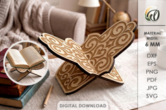 Book Holders Bundle Laser Cut. Book Stand SVG Product Image 7