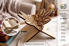 Book Holders Bundle Laser Cut. Book Stand SVG Product Image 8