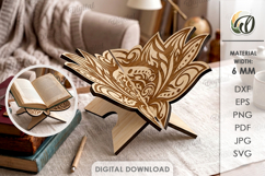 Book Holders Bundle Laser Cut. Book Stand SVG Product Image 12