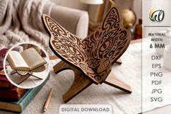 Book Holders Bundle Laser Cut. Book Stand SVG Product Image 13